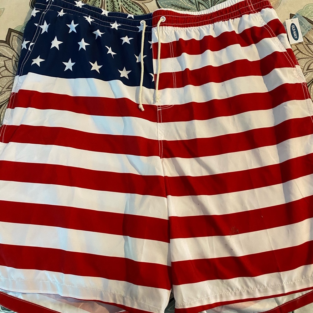 Men’s American flag swim suit